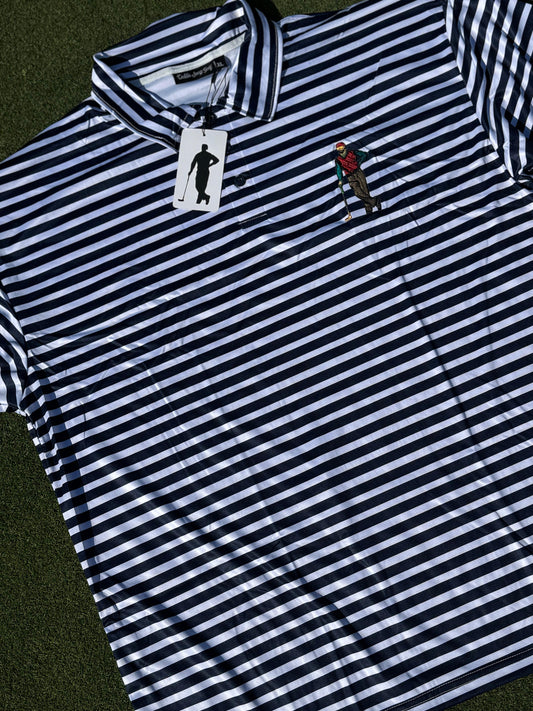 CSG NAVY STRIPE POLO